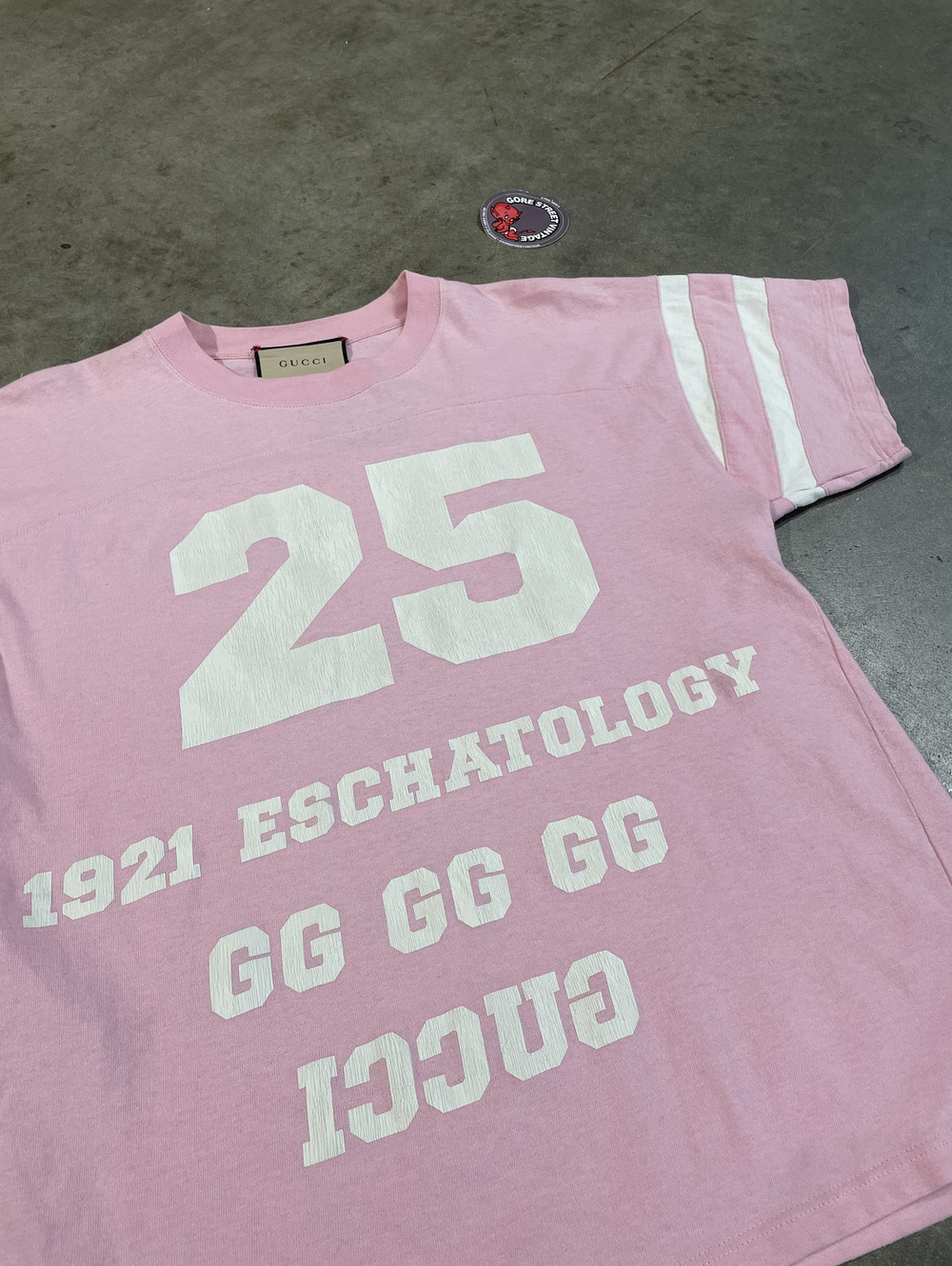 Pink GUCCI '25 Eschatology Tee XXXS 20x26 Made in Italy